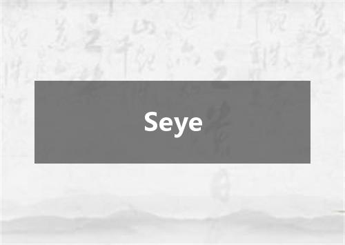 Seye是什么意思