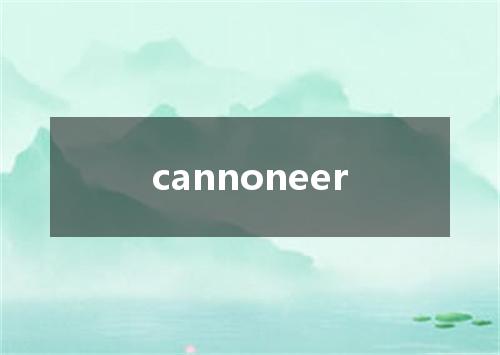 cannoneer是什么意思