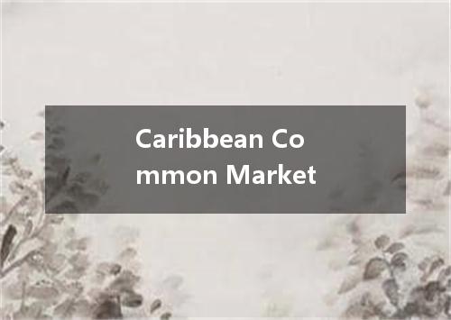 Caribbean Common Market是什么意思
