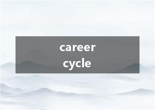 career cycle是什么意思