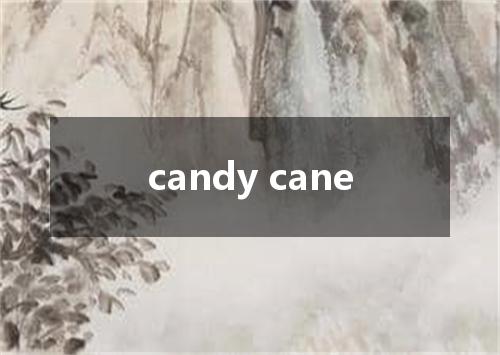 candy cane是什么意思