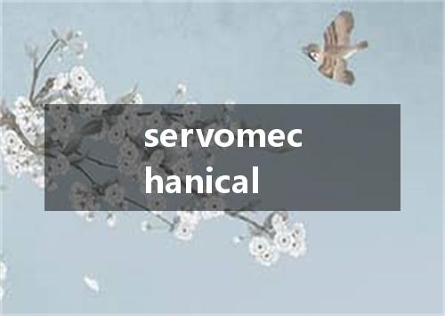 servomechanical是什么意思