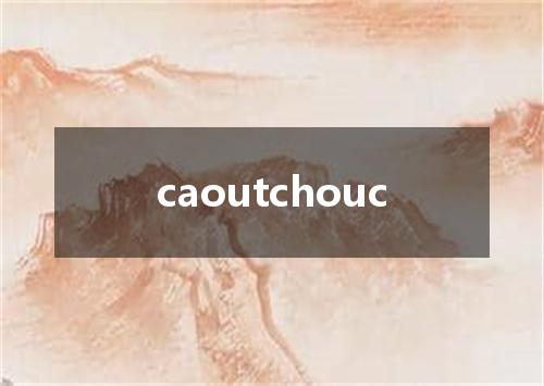 caoutchouc是什么意思