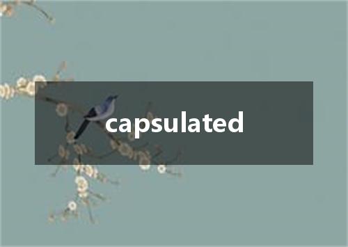 capsulated是什么意思
