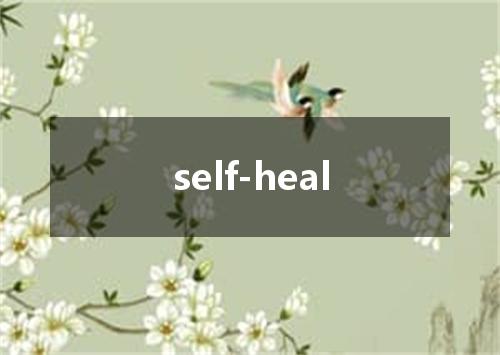 self-heal是什么意思