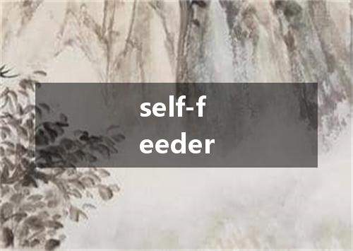 self-feeder是什么意思