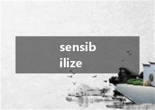 sensibilize是什么意思