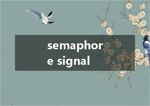 semaphore signal是什么意思
