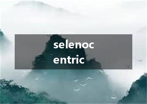 selenocentric是什么意思