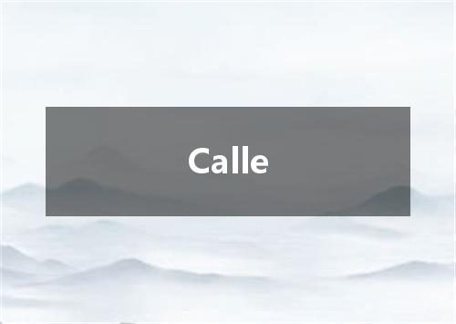 Calle是什么意思