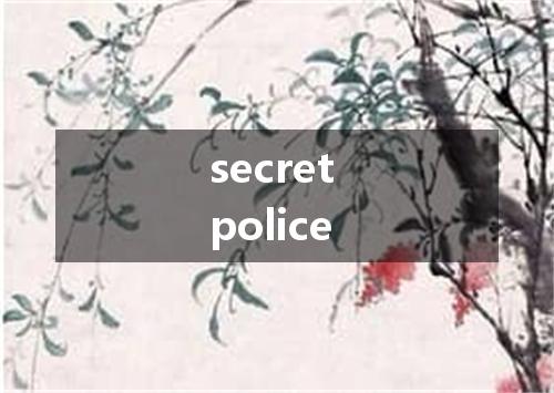 secret police是什么意思