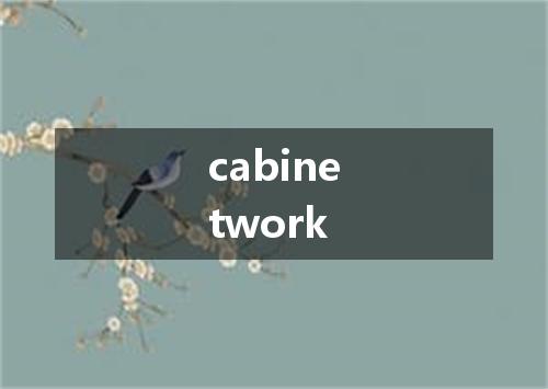 cabinetwork是什么意思