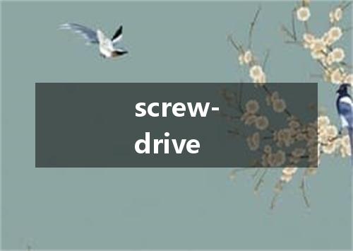 screw-drive是什么意思