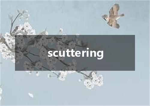 scuttering是什么意思