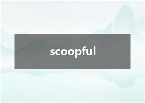 scoopful是什么意思