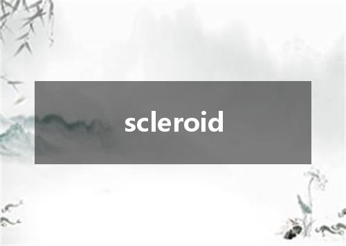 scleroid是什么意思