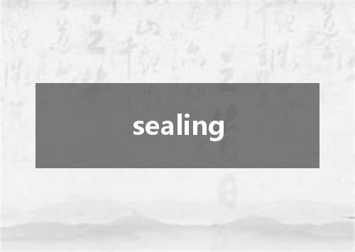 sealing是什么意思