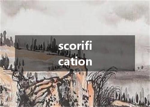 scorification是什么意思