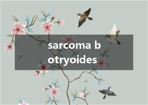 sarcoma botryoides是什么意思