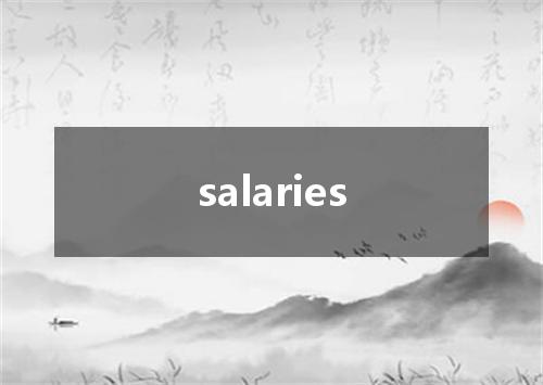 salaries是什么意思