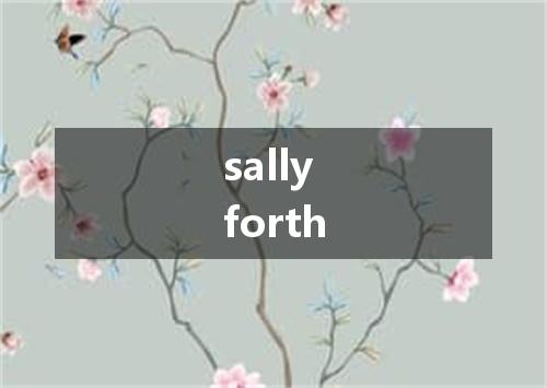 sally forth是什么意思