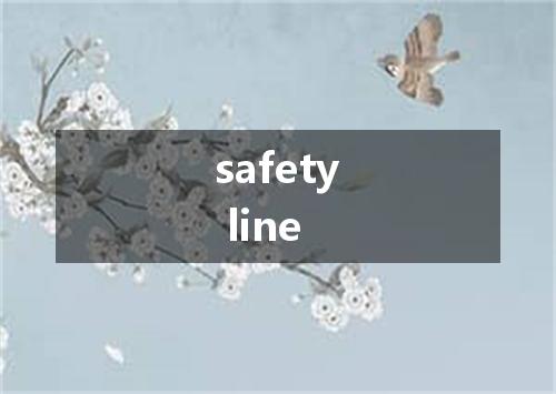 safety line是什么意思