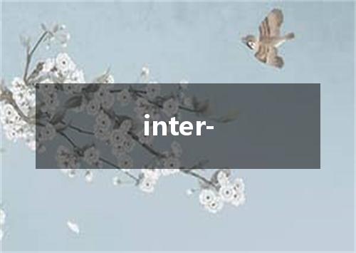 inter-是什么意思