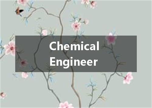 Chemical Engineer是什么意思