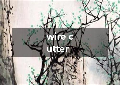 wire cutter是什么意思