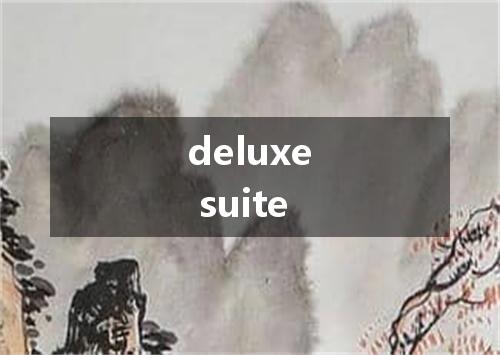 deluxe suite是什么意思