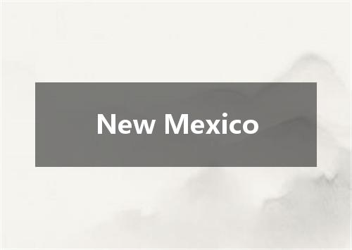 New Mexico是什么意思