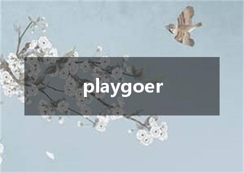 playgoer是什么意思