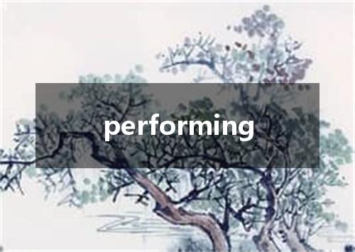 performing是什么意思