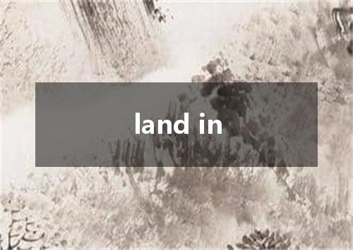 land in是什么意思