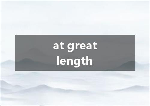 at great length是什么意思