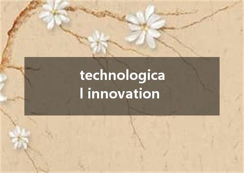 technological innovation是什么意思