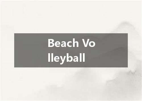 Beach Volleyball是什么意思
