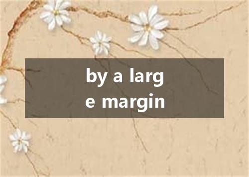 by a large margin是什么意思