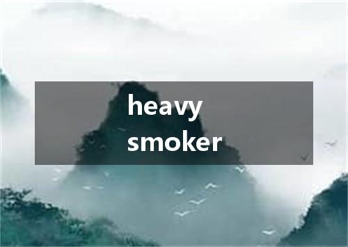 heavy smoker是什么意思