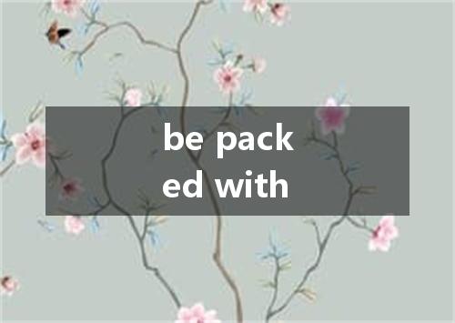 be packed with是什么意思