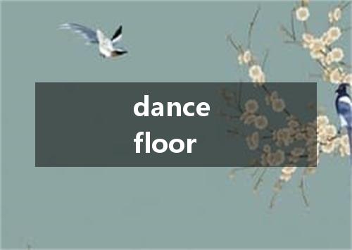 dance floor是什么意思