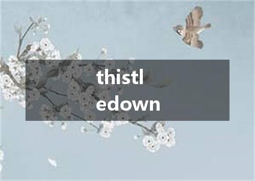 thistledown是什么意思