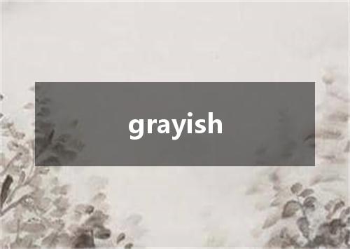 grayish是什么意思