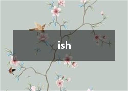 ish是什么意思