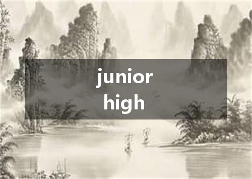 junior high是什么意思