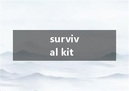 survival kit是什么意思