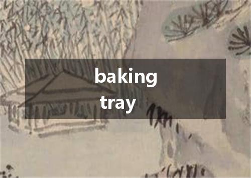 baking tray是什么意思