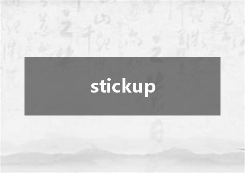 stickup是什么意思