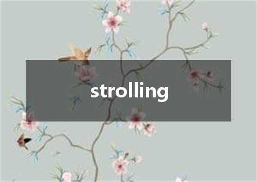 strolling是什么意思