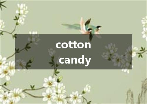 cotton candy是什么意思